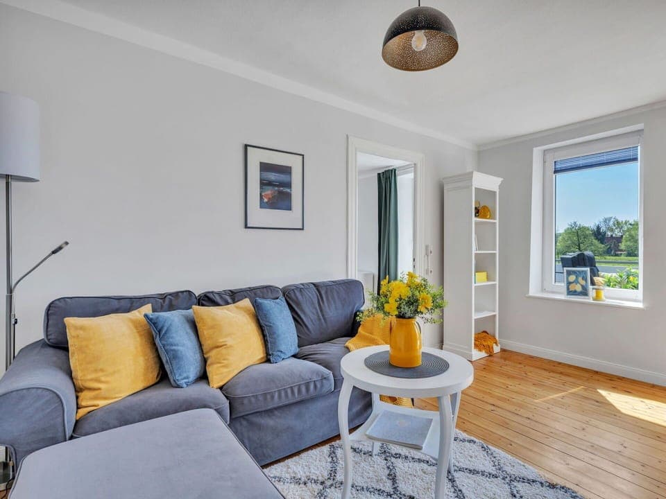 Interior Design, Furniture, Flooring, Floor, Couch, Wood, Ceiling, Room, Living Room, Apartment