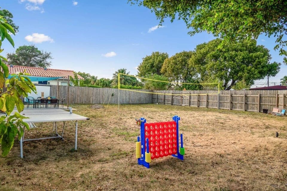 Step into a backyard full of fun, featuring games and entertainment for all ages—perfect for making lasting memories outdoors!