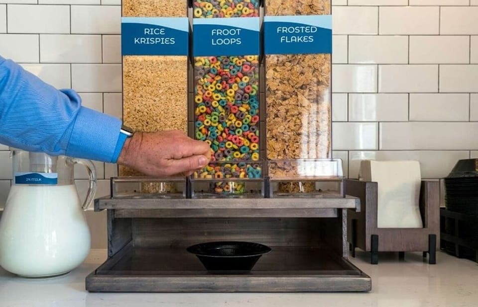 Start your morning with a colorful, fresh self-serve breakfast.