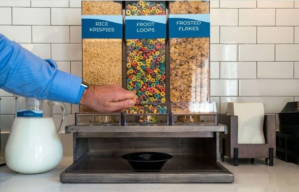 Start your morning with a colorful, fresh self-serve breakfast.