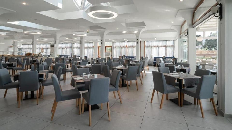 Including complimentary buffet breakfast in the main building 50 meters away