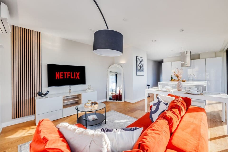 Open plan living area