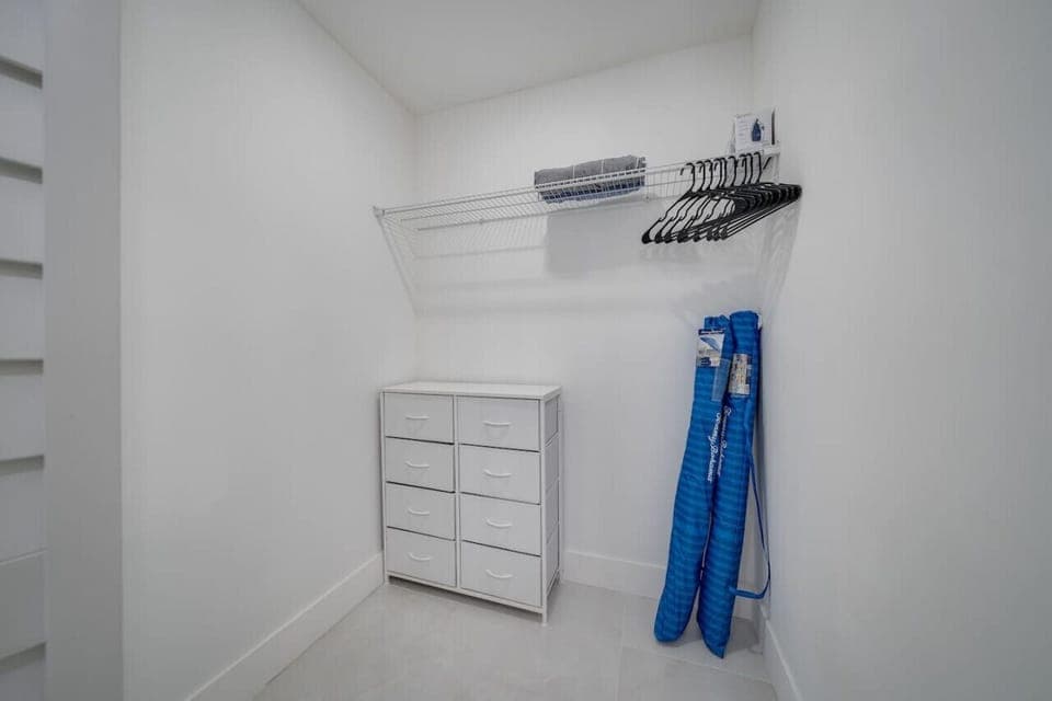 Walk in closet in Master Bedroom