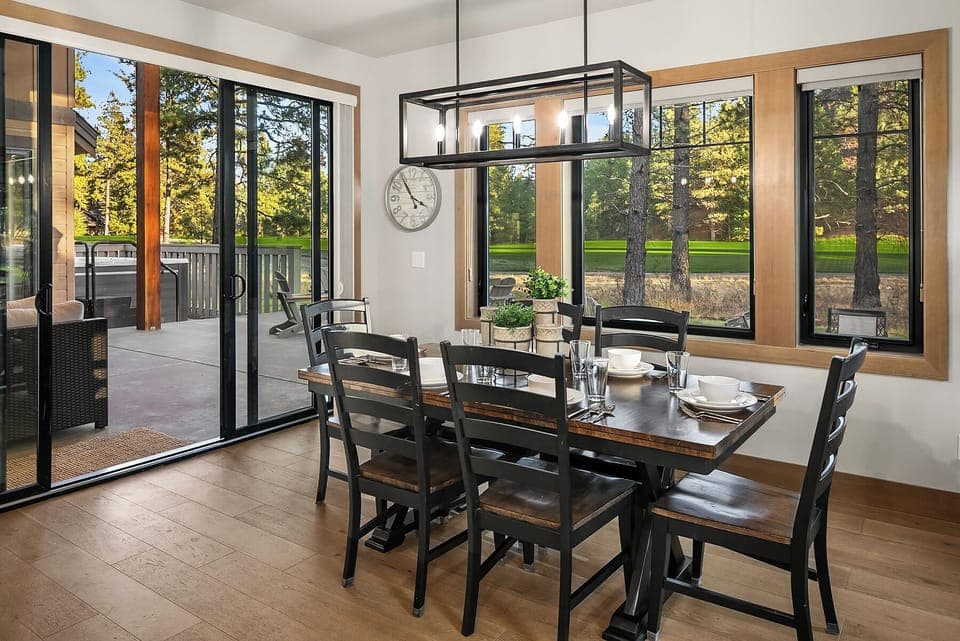 Wine Down: - Easy access from the great room to the spacious, covered outdoor living space.