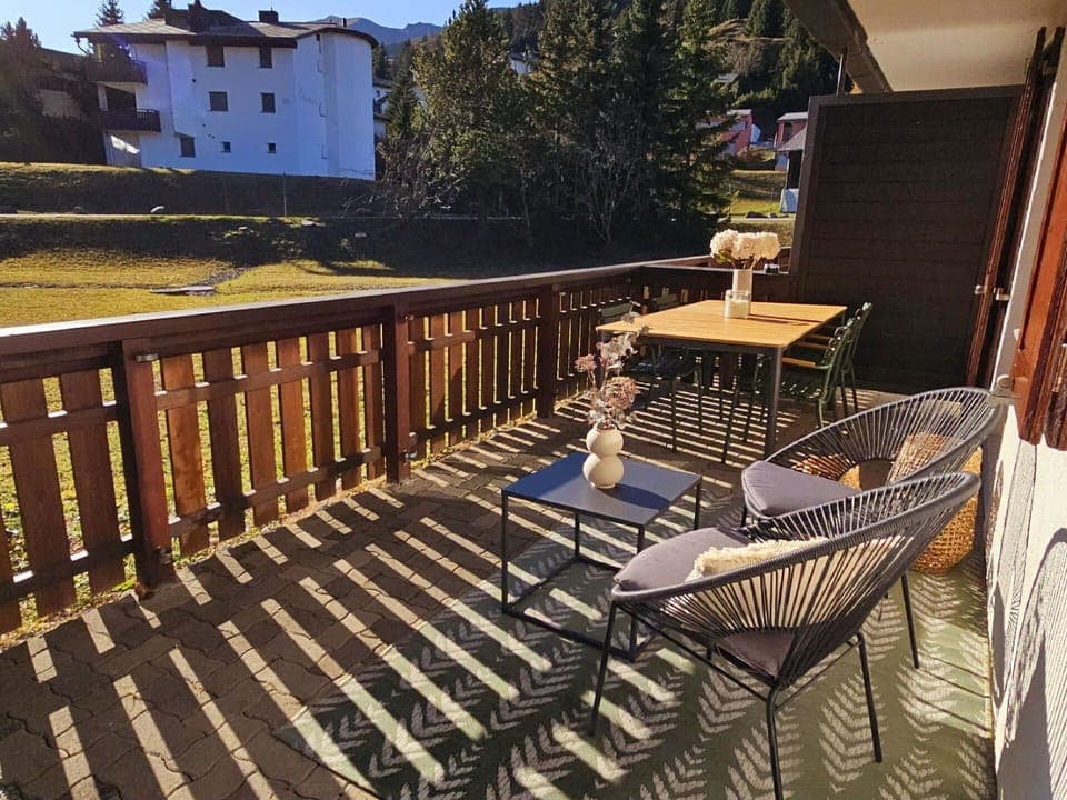 Property, Building, Sky, Plant, Window, Wood, Outdoor Furniture, Shade, House, Leisure