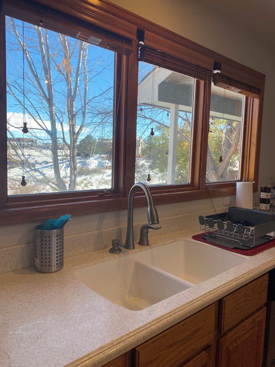  kitchen window view to greenbelt