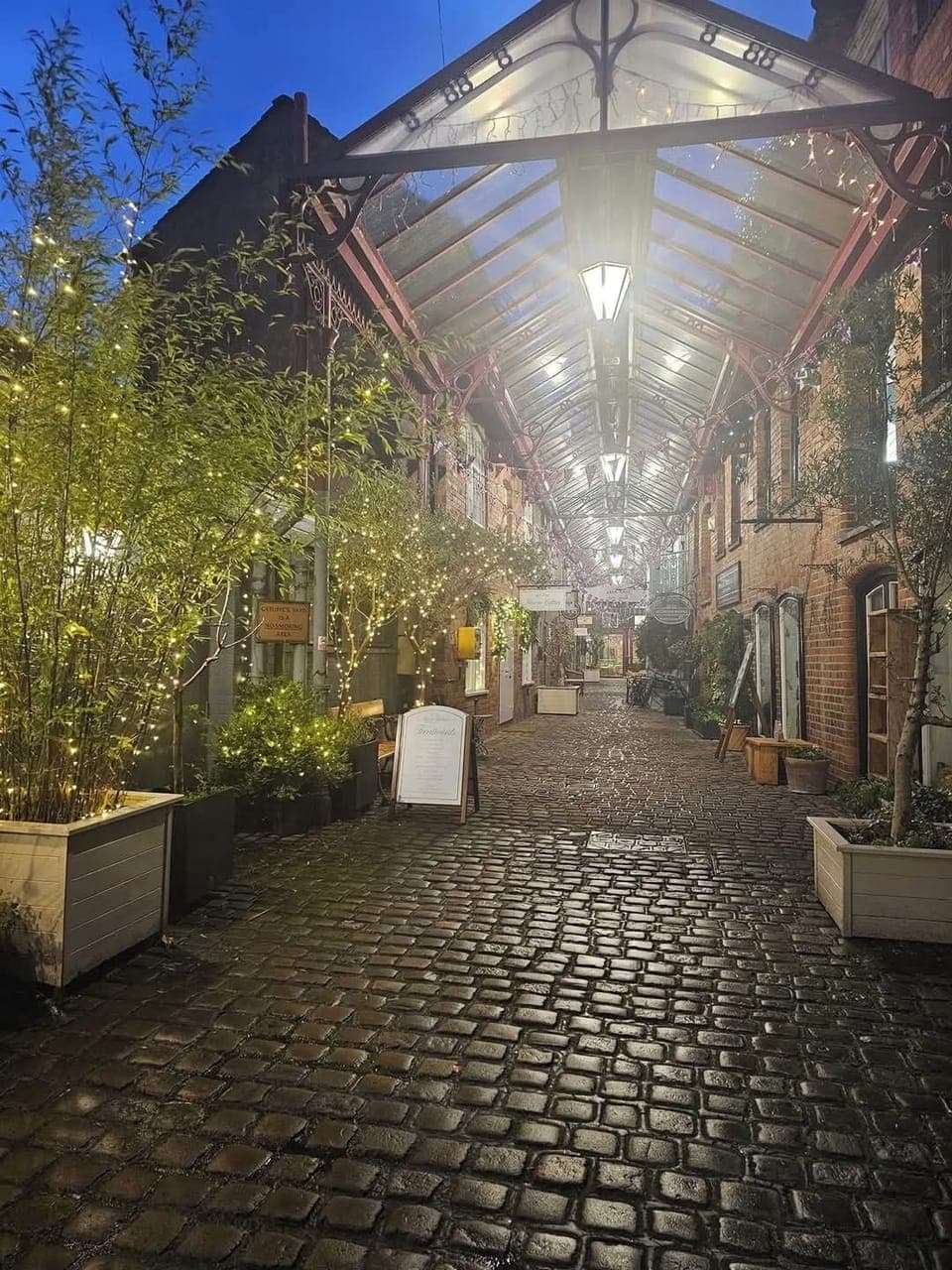 Getliffe's Yard just at the end of the road. Independent shops and bars