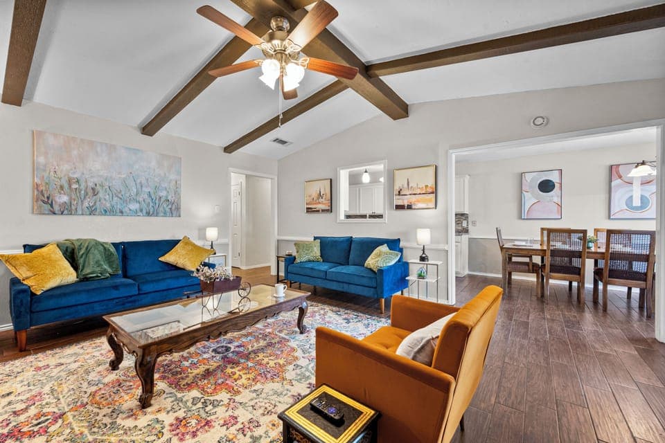 Open and spacious living room