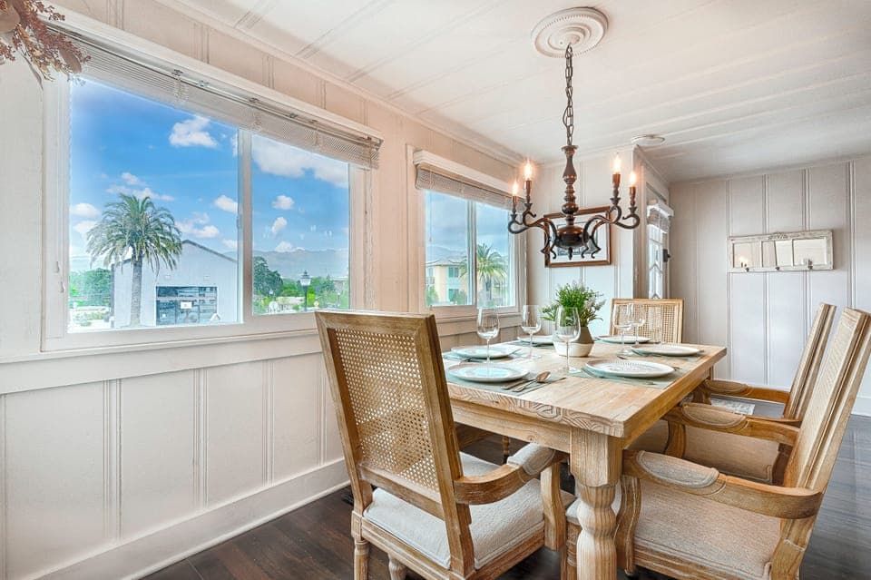 Mountain view from dining area