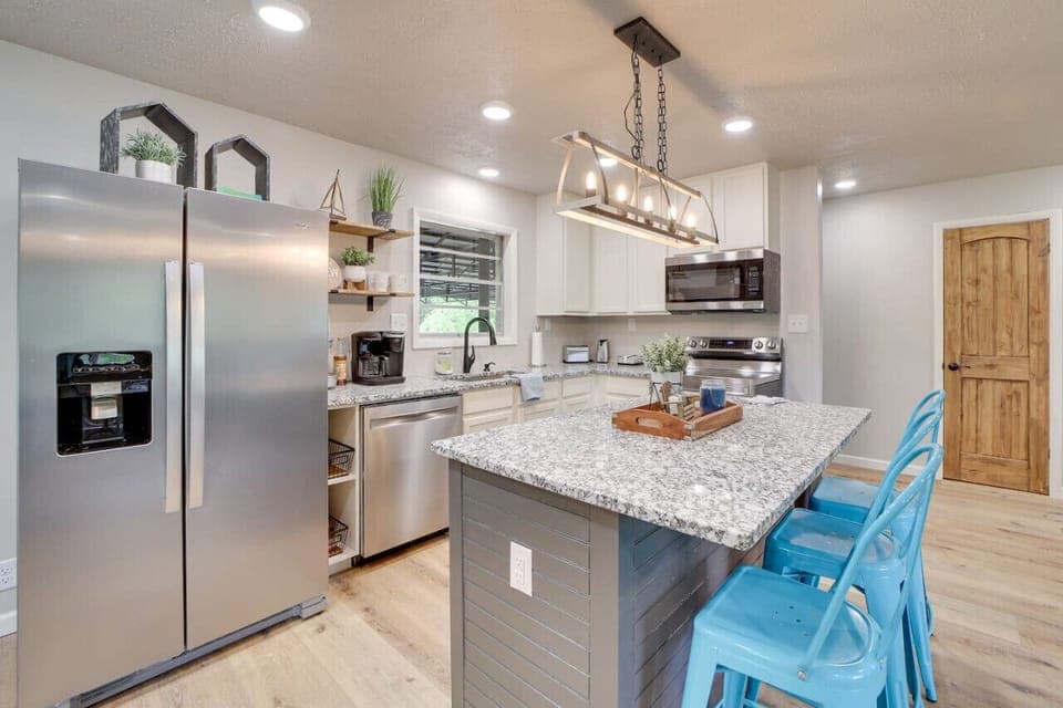 Fully stocked kitchen