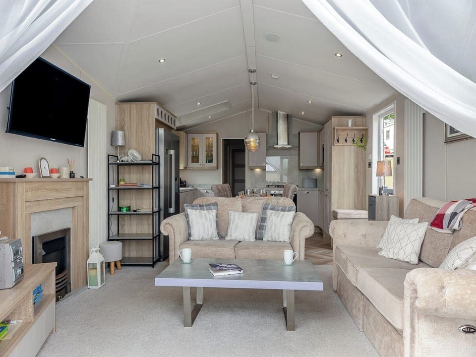 Open plan living space | Highgrove Lodge, Pendine, near Laugharne and Llansteffan