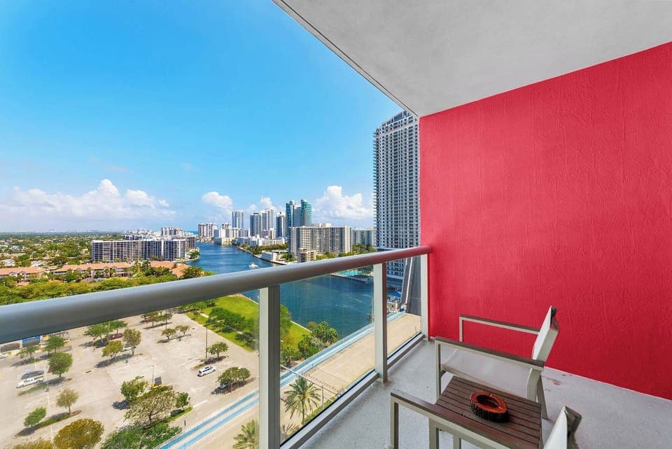 Private Balcony with water views