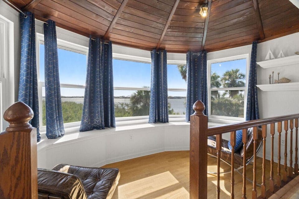 Beautiful view in the master bedroom.