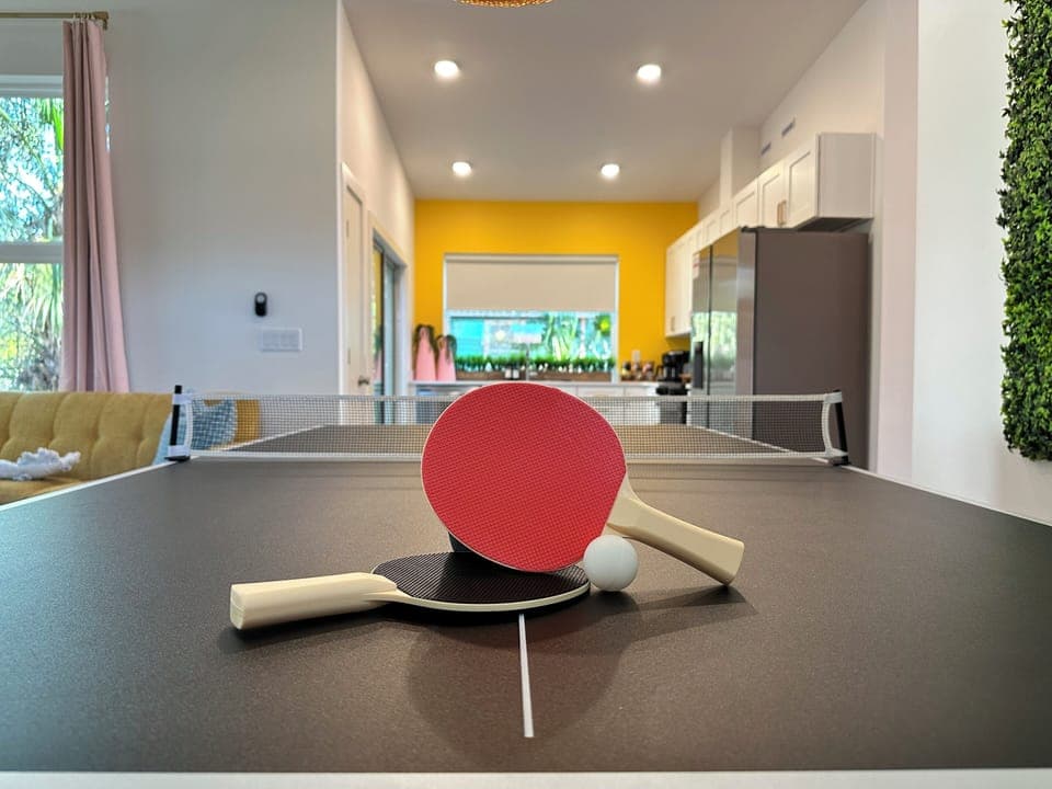 Enjoy a Fun-Filled Game of Ping Pong: Perfect for friendly competition or casual play, this exciting game offers hours of entertainment for everyone to enjoy.