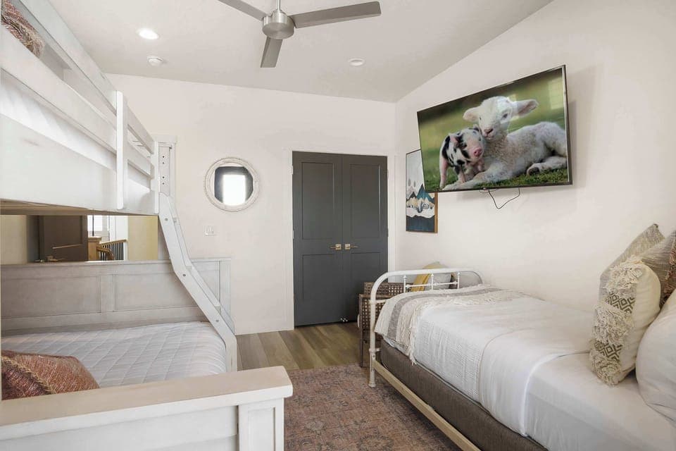 Bedroom #2 with Bunk Bed Full/Twin plus a Twin Bed