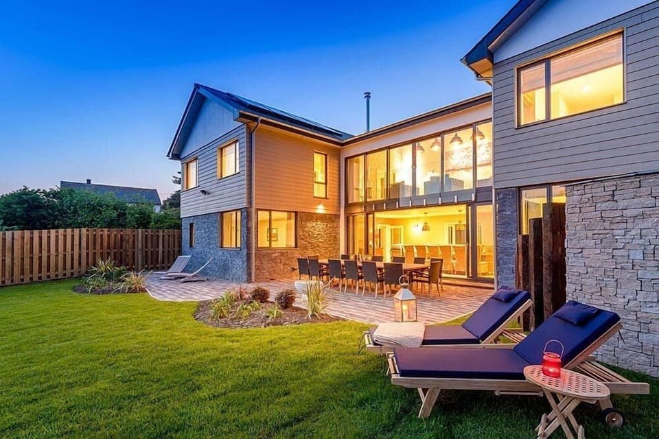 Seamit at dusk, Watergate Bay, Cornwall