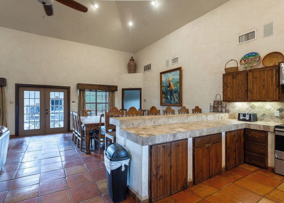 Kitchen + dining area view