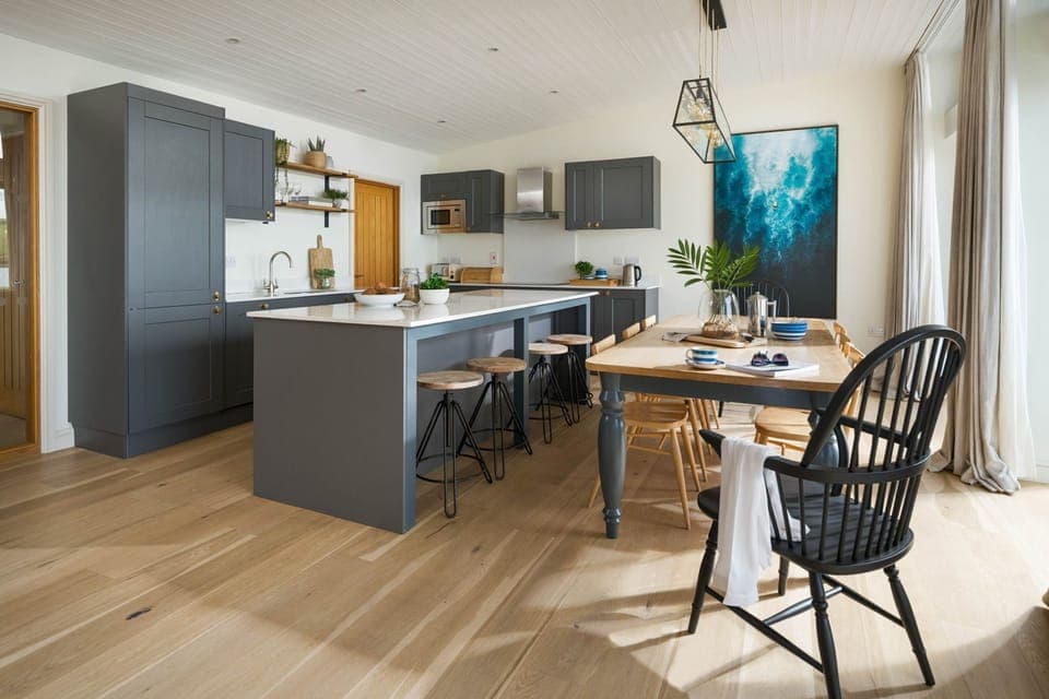 Dining room, Levan, The Village, Watergate Bay, self catering with Beach Retreats.