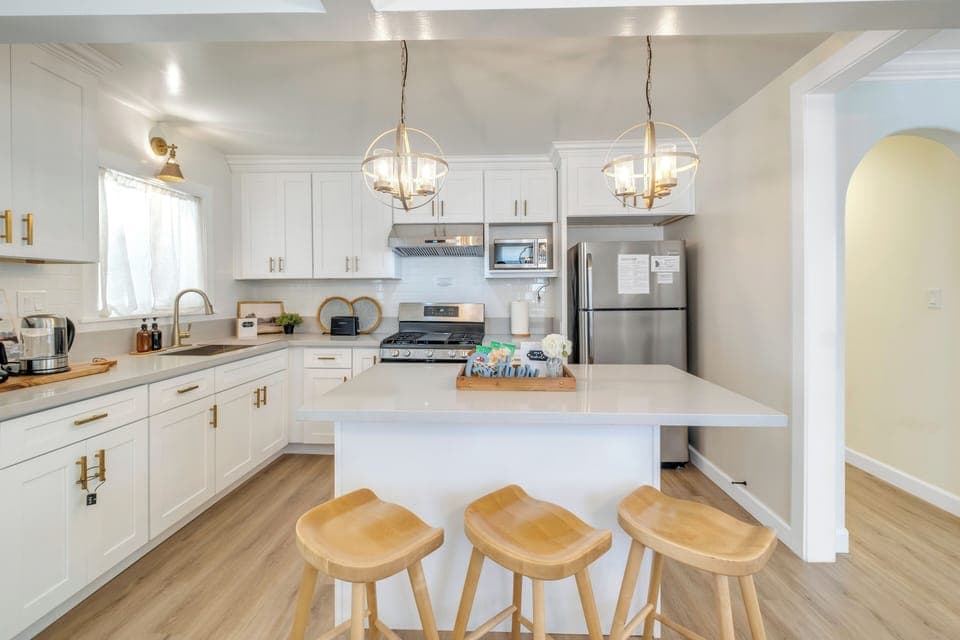 Elegant kitchen in this San Gabriel Valley rental—cook with ease.