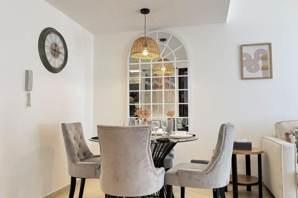 A cozy dining space perfect for sharing laughter, stories, and delicious moments.