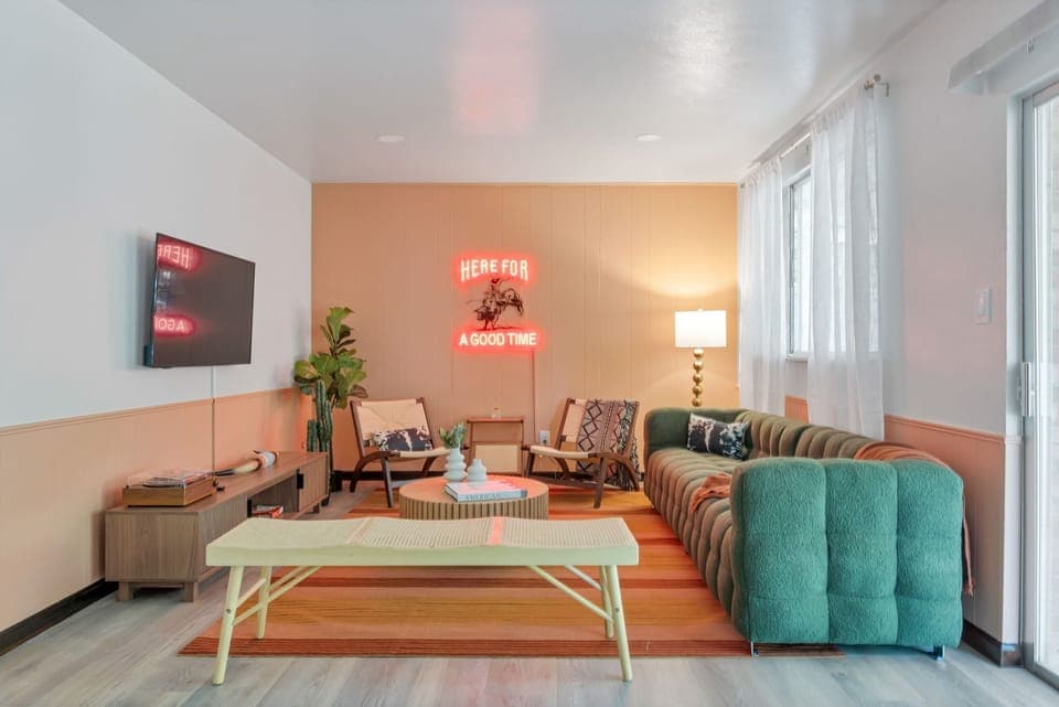 Living room with cozy ambience