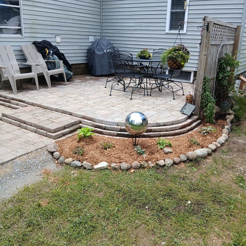 Patio with grill