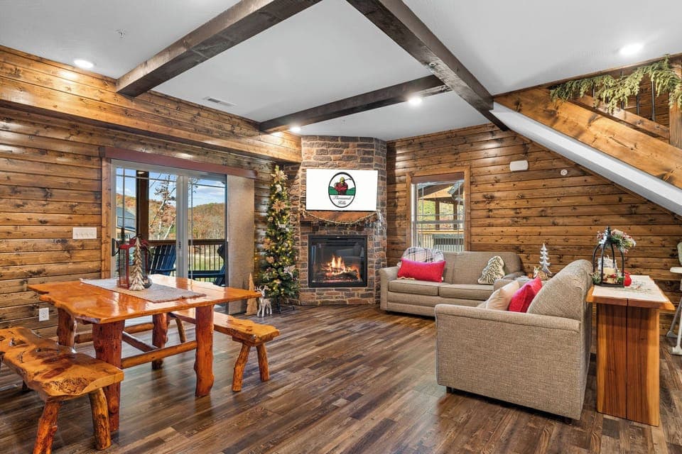 Holiday decor may vary from year to year and is typically displayed from November to January