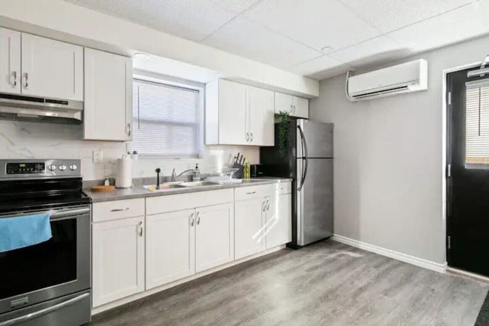 As you step into the kitchen, the clean lines and functional design make you eager to start cooking your favorite dishes.