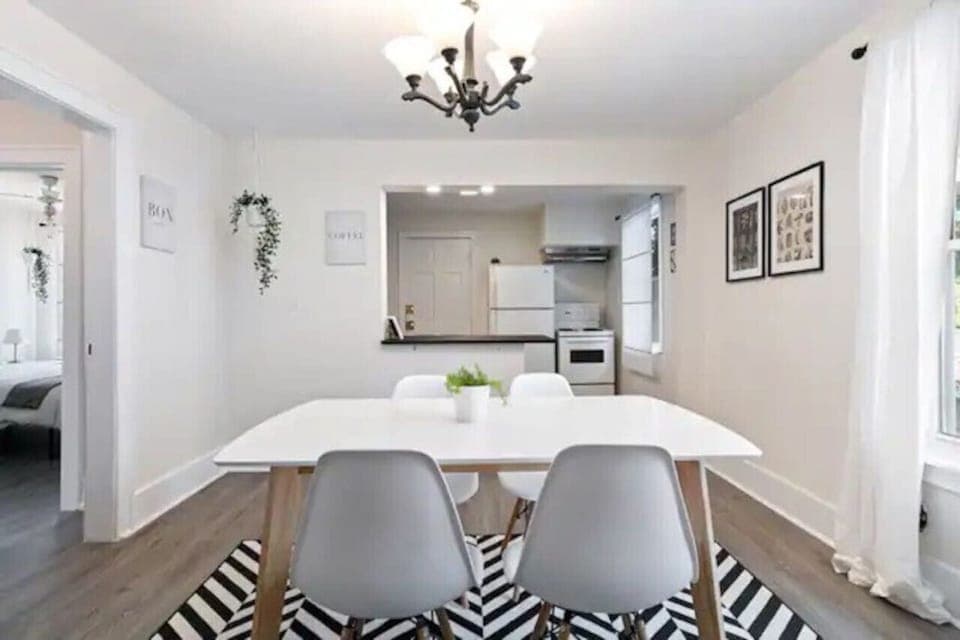 The dining area encourages you to gather with friends, enjoy a drink, and create lasting memories.
