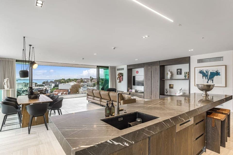 Open-plan kitchen and living room