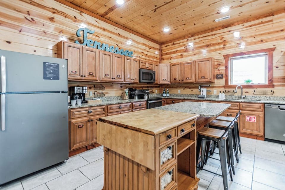 Breakfast bar.