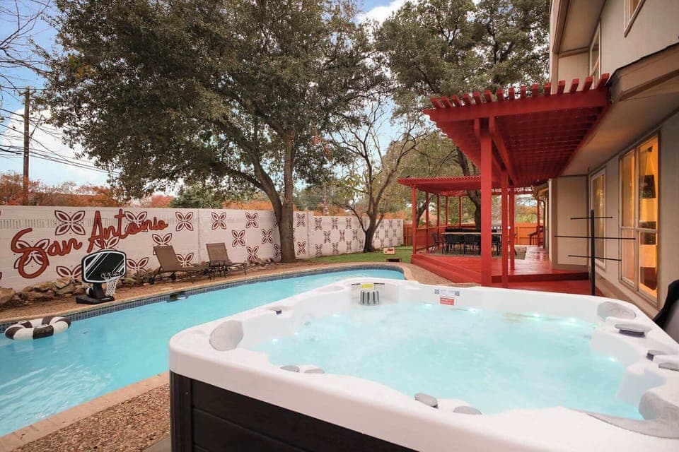 After a long day of fun, the hot tub is calling! Relax, unwind, and enjoy the soothing warmth.