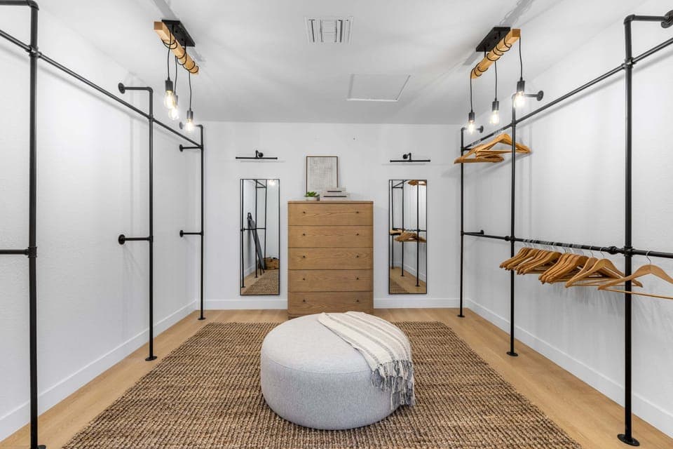 Gigantic walk-in primary closet - do you have enough clothes to fit in here?