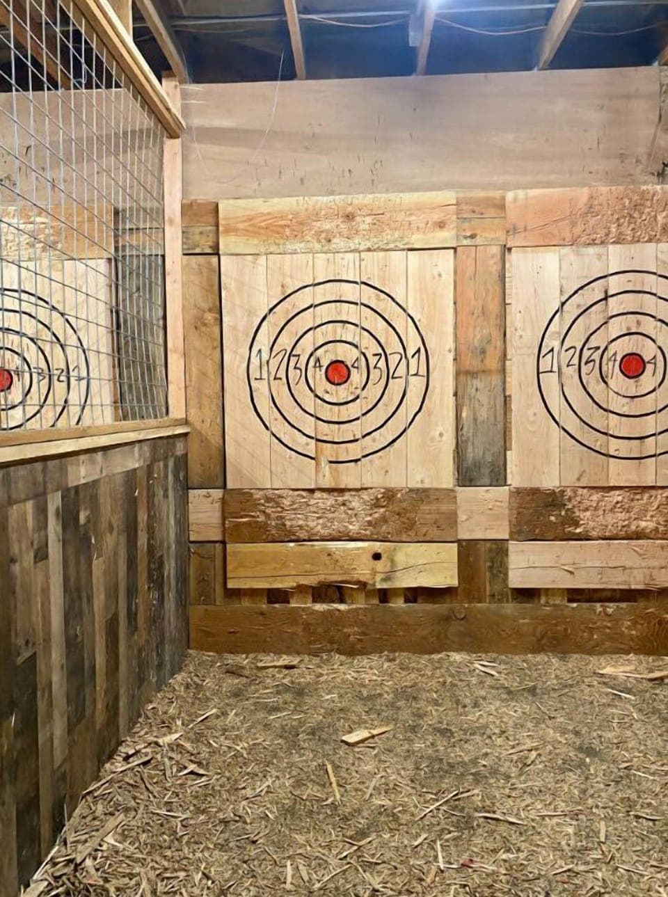 Experience the excitement of axe throwing.