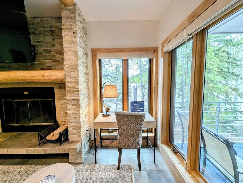 Desk space perfect for those who work remotely