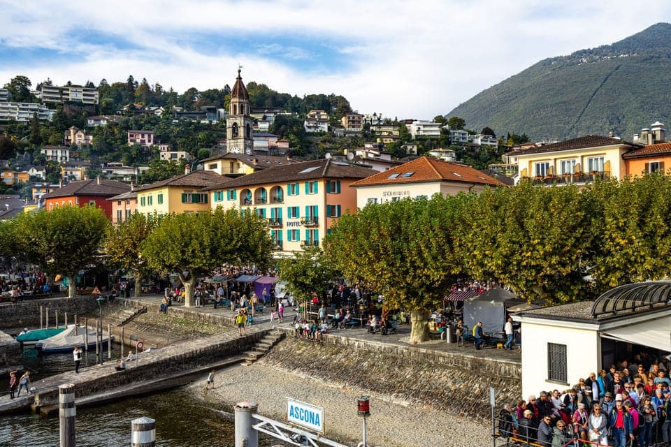 View on Ascona historical center