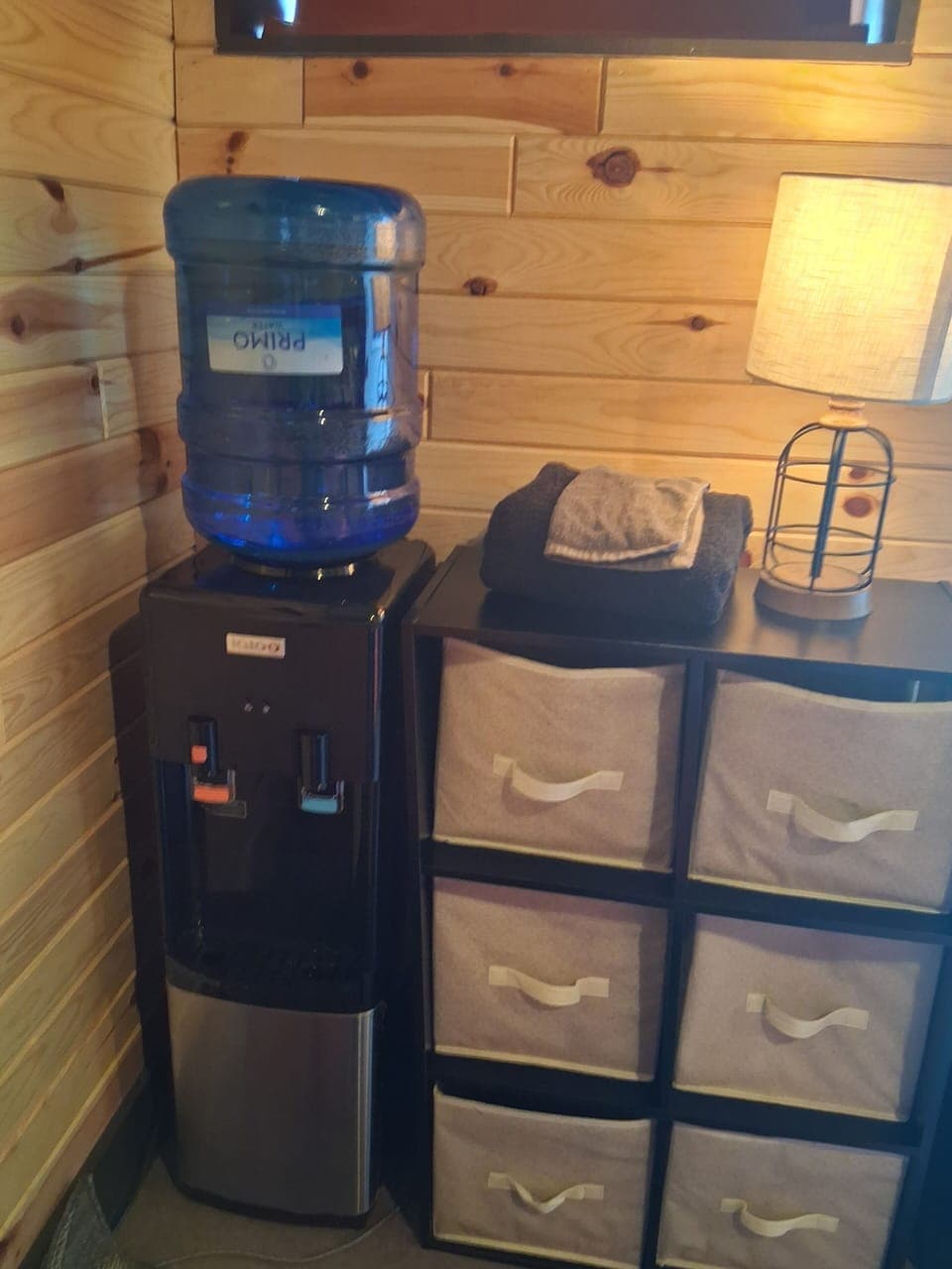 We have added a Hot/Cold Water cooler for purified and tasty drinking water! 