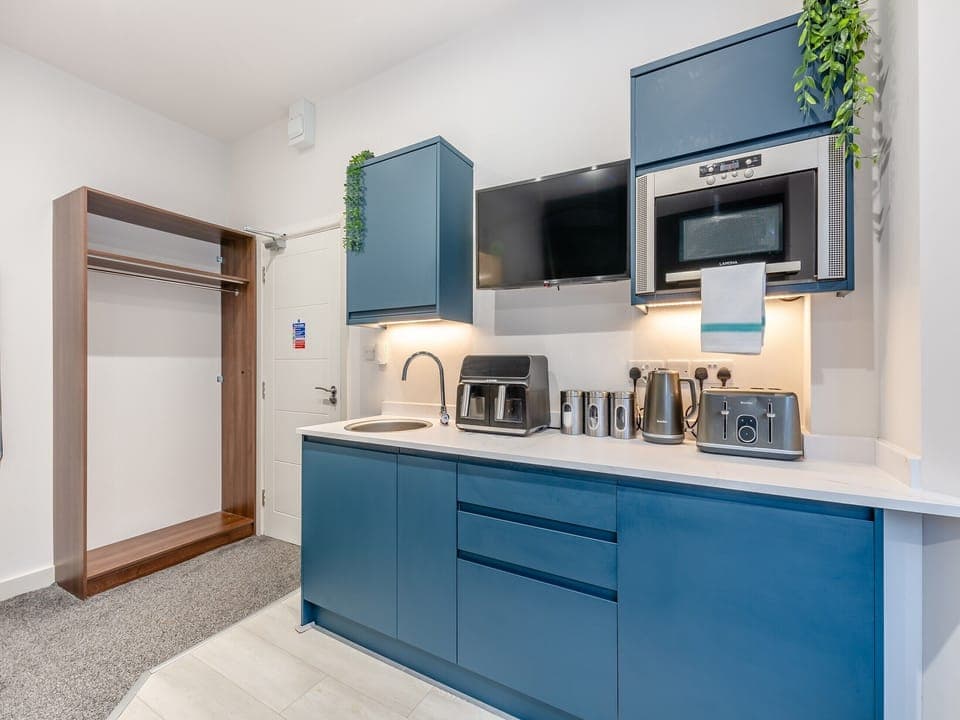 Kitchen area | Promenade - Eden Bay Serviced Apartments, Morecambe
