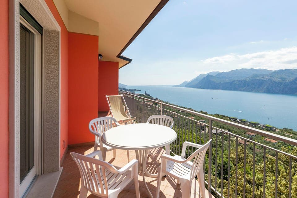 View of the Lake Garda from the balcony 
