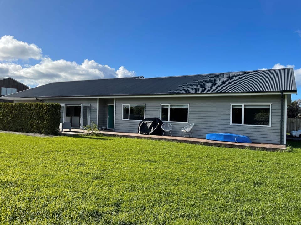 Huge lawn for kids to play