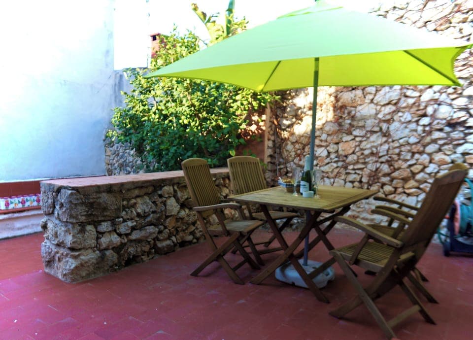 Outside eating area