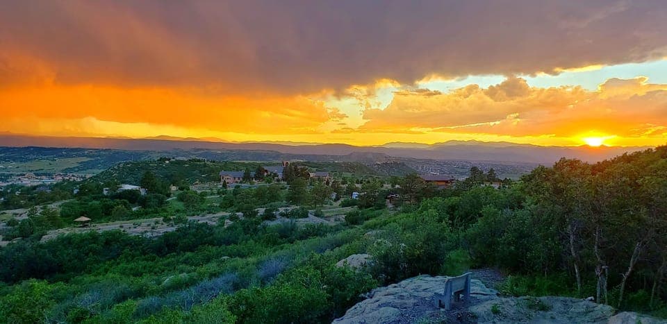 Amazing sunsets and rock outcroppings to explore.