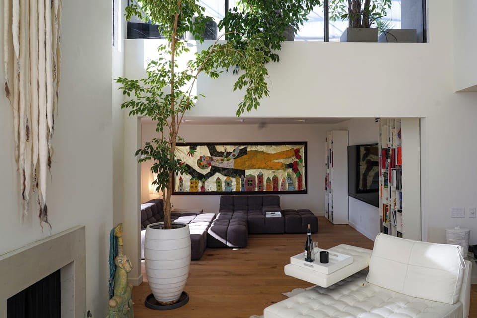 Living room with view to Media Room