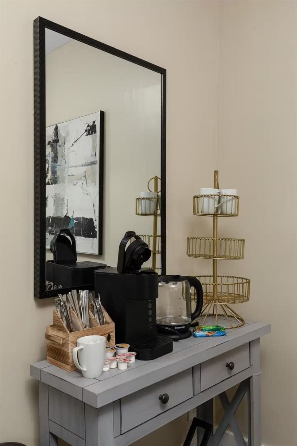 Art, Painting, Indoors, Furniture, Table