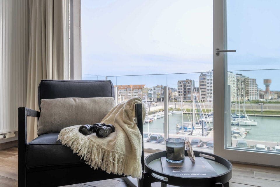 View of the harbour from the living room