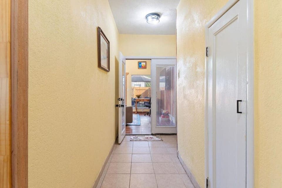 Hallway leading to back multi-purpose room.