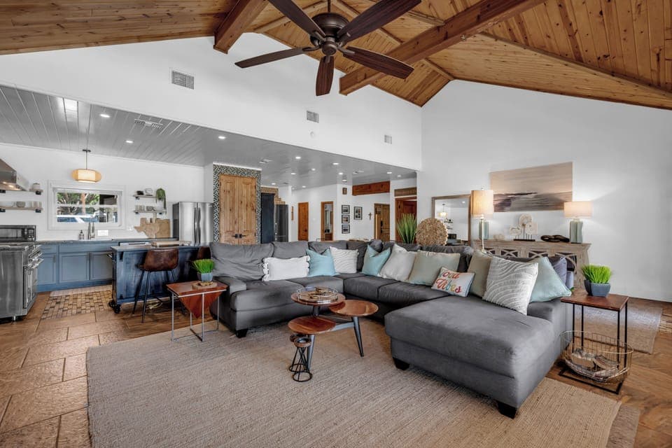 Spacious open living area