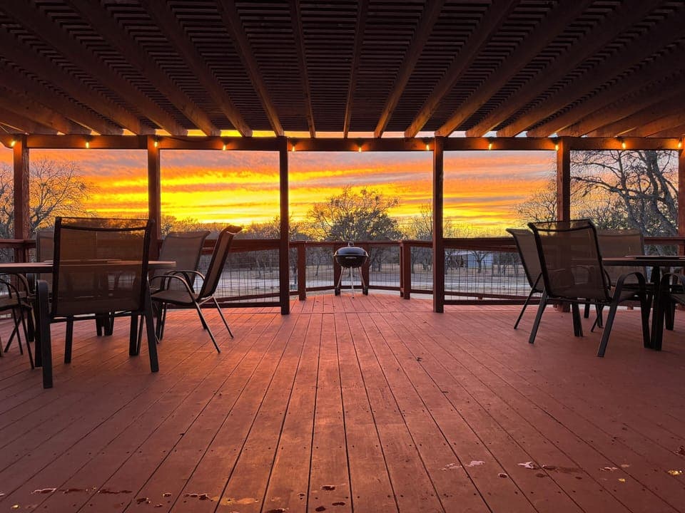 View from back porch.