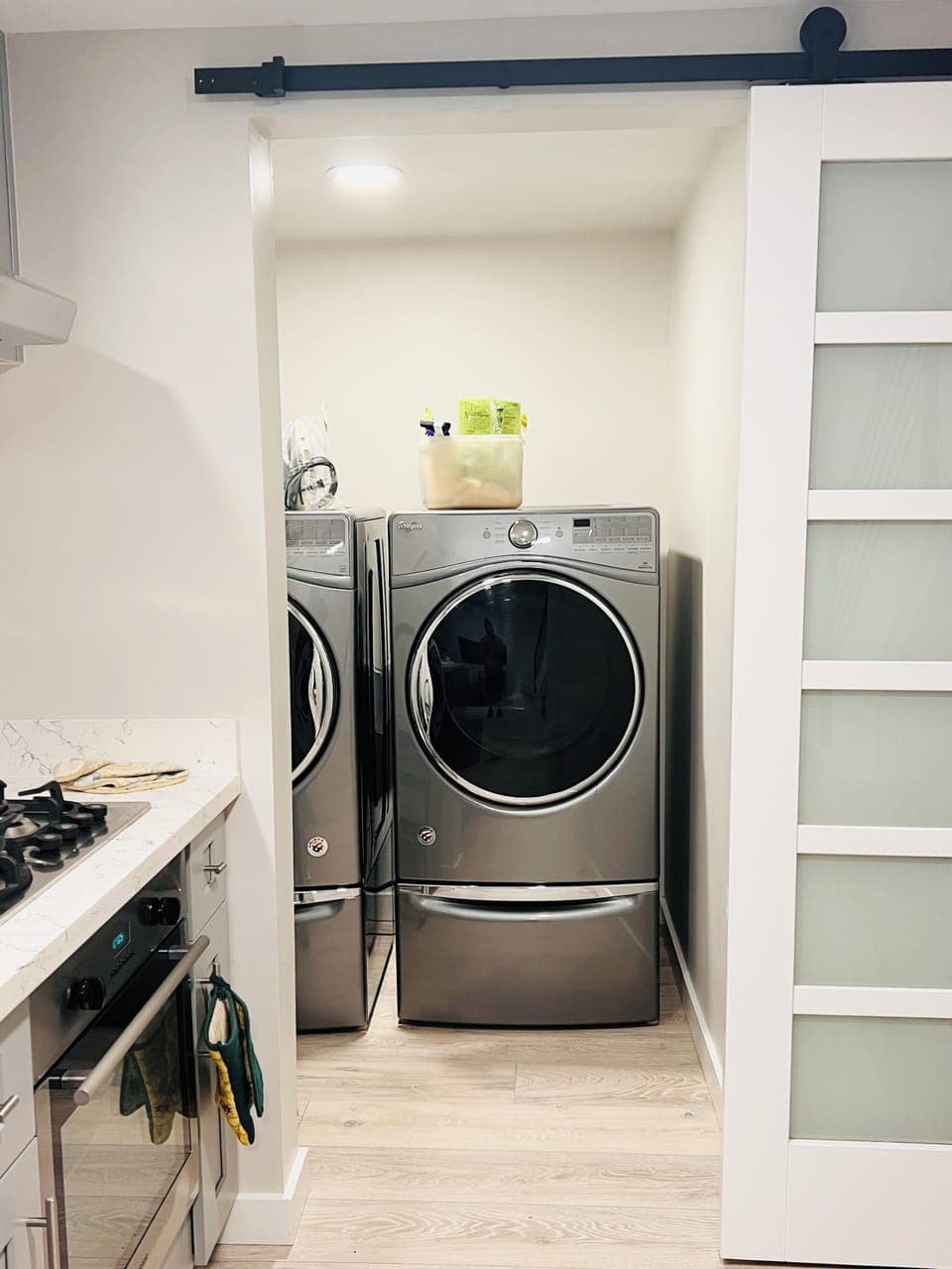 full-size washer and dryer