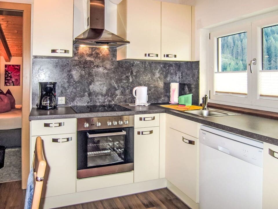 Kitchen, Major Appliance, Kitchen Appliance, Interior Design, Countertop, Furniture, Home Appliance, Cabinetry, Flooring, Room